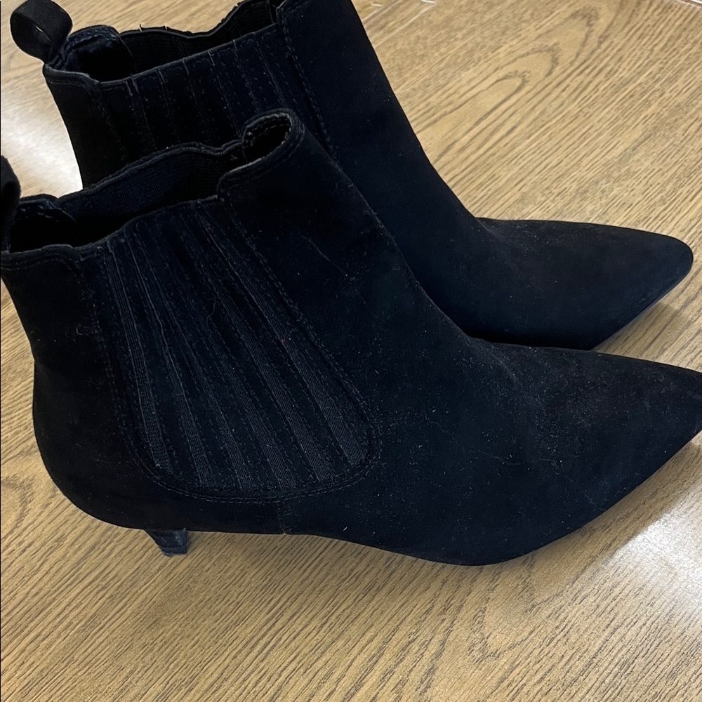Bar III Sleek Black Ankle Boots
